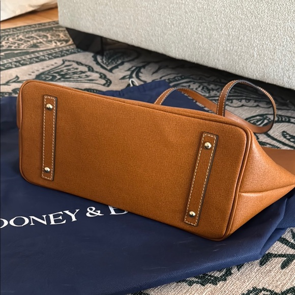 Dooney & Bourke Tan Leather Tote Bag - Picture 5 of 5
